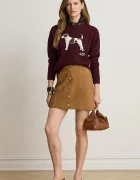 Lauren Ralph Lauren пуловер дамски от памук бордо 200B27844