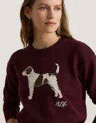 Lauren Ralph Lauren пуловер дамски от памук бордо 200B27844