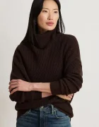 Lauren Ralph Lauren пуловер дамски от вълна кафяв 200B23582