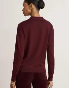 Lauren Ralph Lauren пуловер дамски с памук бордо 200P14056