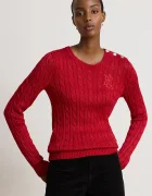 Lauren Ralph Lauren пуловер дамски с памук червен 200P14039