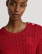 Lauren Ralph Lauren пуловер дамски с памук червен 200P14039