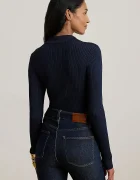 Lauren Ralph Lauren пуловер дамски с вискоза тъмносин 200P03459