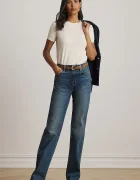 Lauren Ralph Lauren пуловер с къси ръкави дамски с модал бежов 200P14055