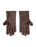 Lauren Ralph Lauren ръкавици дамски от кожа кафяви 454960099