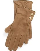 Lauren Ralph Lauren ръкавици дамски от кожа кафяви 454P04630