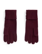 Lauren Ralph Lauren ръкавици дамски с вълна бордо 454P04468