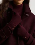 Lauren Ralph Lauren ръкавици дамски с вълна бордо 454P04468
