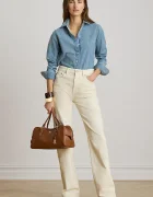 Lauren Ralph Lauren риза дамска от деним синя 200P14149