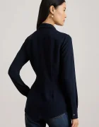 Lauren Ralph Lauren Риза дамска в тъмносиньо със стандартна кройка с класическа яка 200P03577