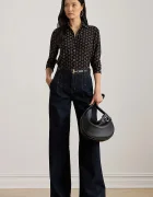 Lauren Ralph Lauren Риза дамска в тъмносиньо със стандартна кройка с класическа яка 200P03717