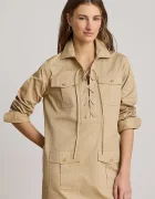 Lauren Ralph Lauren рокля от памук бежова 200P13725