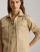 Lauren Ralph Lauren рокля от памук бежова 200P13725