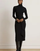 Lauren Ralph Lauren рокля с памук черна 200980028