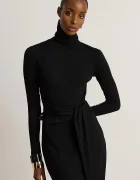 Lauren Ralph Lauren рокля с памук черна 200980028