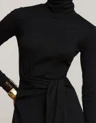 Lauren Ralph Lauren рокля с памук черна 200980028