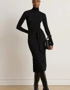 Lauren Ralph Lauren рокля с памук черна 200980028