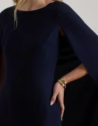 Lauren Ralph Lauren рокля тъмносиня с изчистена шарка 253980921