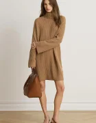 Lauren Ralph Lauren рокля тип пуловер от вълна кафява 200P03457