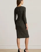 Lauren Ralph Lauren Рокля в черно къса с кройка по тялото 200980037