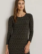 Lauren Ralph Lauren Рокля в черно къса с кройка по тялото 200980037