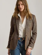Lauren Ralph Lauren сако дамско от вълна кафяво 200P13676