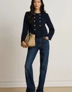 Lauren Ralph Lauren сако с двуредно закопчаване дамско тъмносиньо 200B24610
