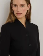 Lauren Ralph Lauren сако с едноредно закопчаване дамско с вълна черно 200B24032