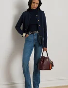 Lauren Ralph Lauren Сако в тъмносиньо с едно копче с изчистен дизайн 200P03460