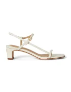 Lauren Ralph Lauren сандали с нисък ток от кожа Lainee Md Hl бежови 802P00097004