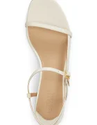 Lauren Ralph Lauren сандали с нисък ток от кожа Lainee Md Hl бежови 802P00097004
