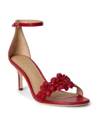 Lauren Ralph Lauren сандали с висок ток кожени Allie M Flwr червени 802P10640003