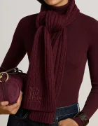 Lauren Ralph Lauren шал дамски с вълна бордо 454P23506