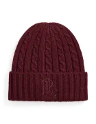 Lauren Ralph Lauren шапка beanie дамска от вълнена материя бордо 454P23505