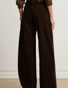Lauren Ralph Lauren широк панталон дамски с кашмир кафяв 200B34256