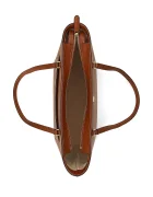 Lauren Ralph Lauren шопинг чанта дамска от кожа бежова 431924351