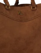 Lauren Ralph Lauren шопинг чанта дамска от велур кафява 431P15645
