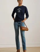 Lauren Ralph Lauren Суичър в тъмносиньо с апликация 200P03726
