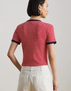 Lauren Ralph Lauren тениска basic дамска от памук розова 200P09076