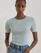 Lauren Ralph Lauren тениска дамска от памук синя 200P09108