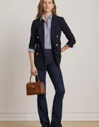 Lauren Ralph Lauren Вълнено сако в тъмносиньо с двуредно закопчаване с изчистен дизайн
