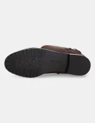 Lauren Ralph Lauren Велурени боти Tasha Mid в кафяво с равна подметка 802980070002