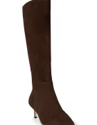 Lauren Ralph Lauren Велурени ботуши Mckay Tl Hl в кафяво с тънък ток 802967811004