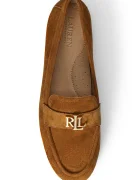 Lauren Ralph Lauren Велурени мокасини Averi III в кафяво с равна подметка 802946809014