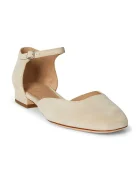 Lauren Ralph Lauren Велурени обувки с дебел ток Emellie Mj в бежово 802974359001