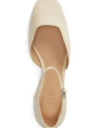 Lauren Ralph Lauren Велурени обувки с дебел ток Emellie Mj в бежово 802974359001