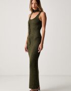 le privé лятна рокля с памук CELESTINE OLIVE зелена LP00734