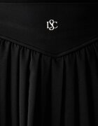 le privé плисирана пола PLEATED SKIRT черна с изчистена шарка LP00714