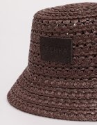 LE SH KA headwear сламена шапка дамска от вискоза Brown Bucket Hat кафява BrownBucketHat