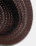 LE SH KA headwear сламена шапка дамска от вискоза Brown Bucket Hat кафява BrownBucketHat